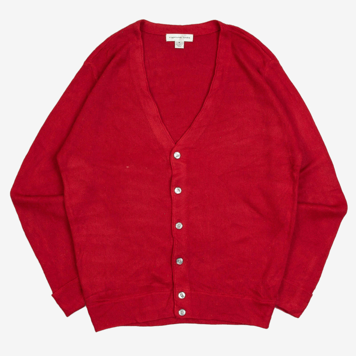 MEN'S VINTAGE 1990S KNITTED CARDIGAN - MEDIUM