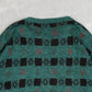 MEN'S VINTAGE 1980S PATTERNED KNITTED JUMPER - LARGE