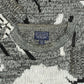 MEN'S VINTAGE 1990S PATTERNED KNITTED JUMPER - XX-LARGE