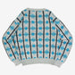 MEN'S VINTAGE 1990S PATTERNED KNITTED JUMPER - MEDIUM