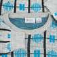 MEN'S VINTAGE 1990S PATTERNED KNITTED JUMPER - MEDIUM