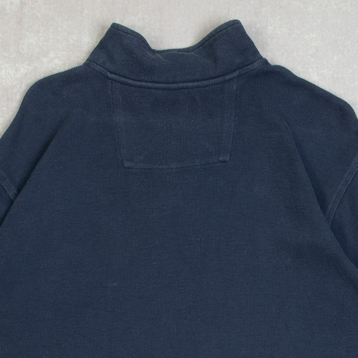 MEN'S VINTAGE 1990S CHAPS QUARTER ZIP KNITTED SWEATSHIRT - LARGE