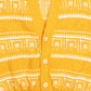 WOMEN'S VINTAGE 1980S STRUCTURED PATTERNED KNITTED CARDIGAN - LARGE