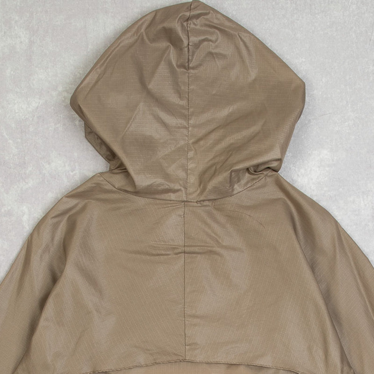 MEN'S VINTAGE 1990S HOODED QUARTER ZIP WINDBREAKER JACKET - MEDIUM