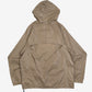 MEN'S VINTAGE 1990S HOODED QUARTER ZIP WINDBREAKER JACKET - MEDIUM