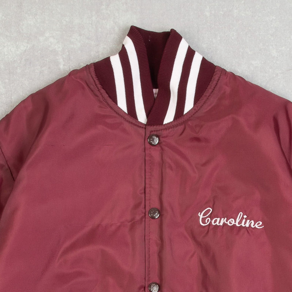 MEN'S VINTAGE 1980S SCARSDALE TEAM VARSITY BOMBER JACKET - X-SMALL