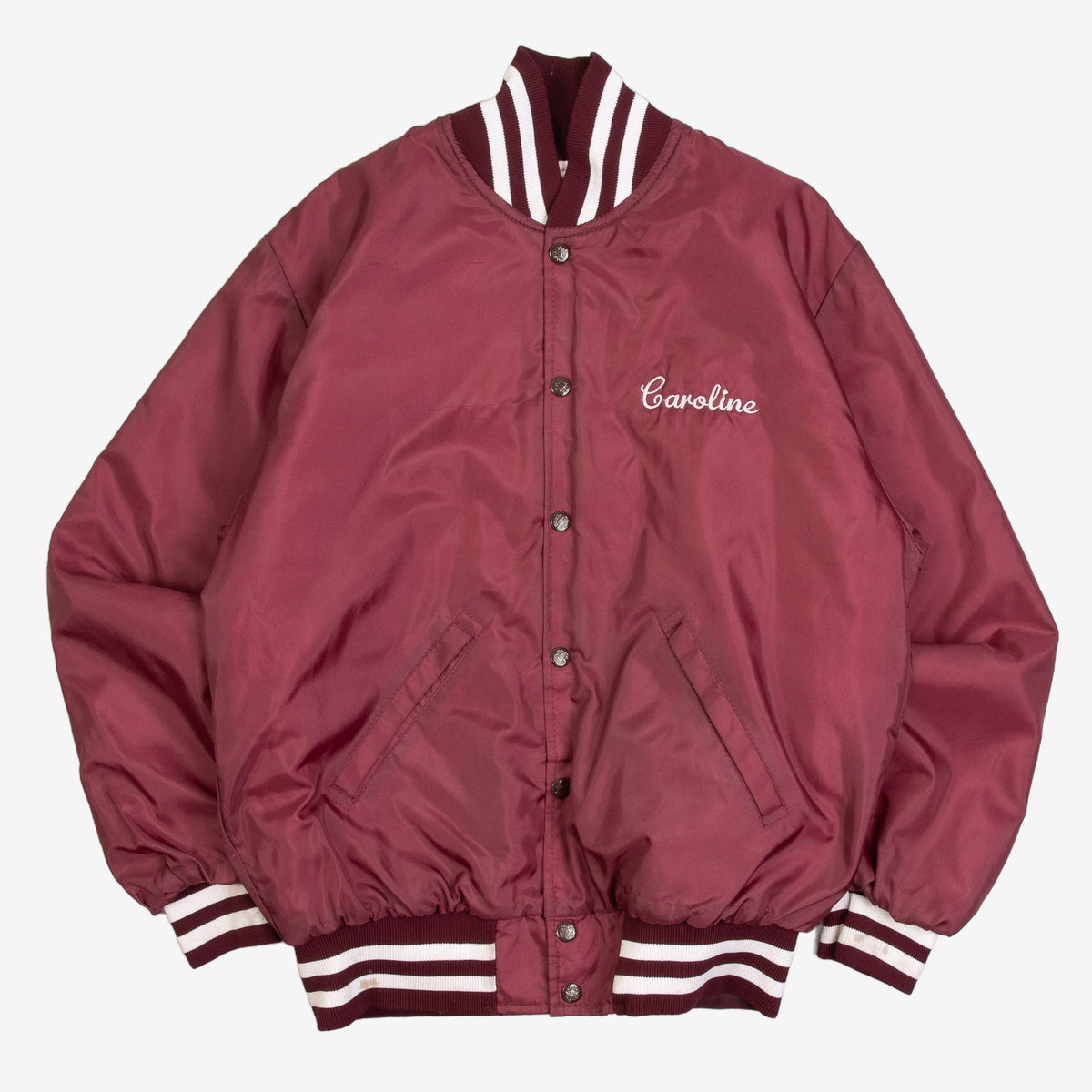 MEN'S VINTAGE 1980S SCARSDALE TEAM VARSITY BOMBER JACKET - X-SMALL