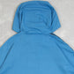 MEN'S VINTAGE 1980S HOODED STRIPED SLEEVE JACKET - LARGE