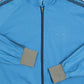 MEN'S VINTAGE 1980S HOODED STRIPED SLEEVE JACKET - LARGE