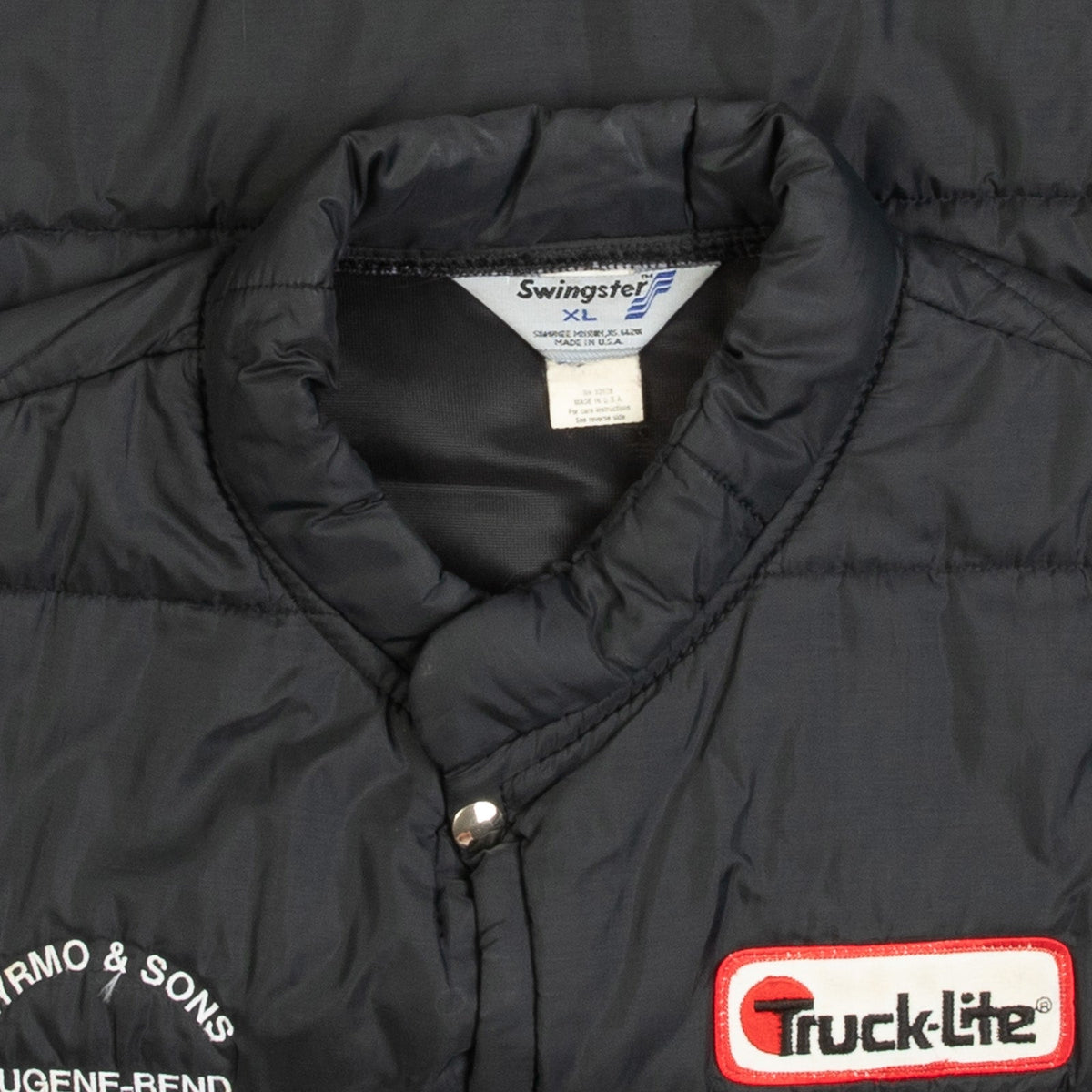MEN'S VINTAGE 1980S TRUCK-LITE PADDED GILET JACKET - X-LARGE