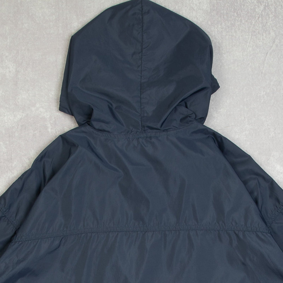 MEN'S VINTAGE 1990S HOODED QUARTER ZIP WINDBREAKER JACKET - X-LARGE