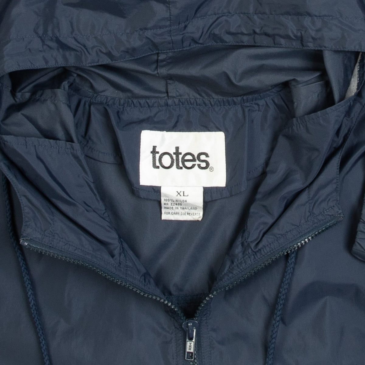 MEN'S VINTAGE 1990S HOODED QUARTER ZIP WINDBREAKER JACKET - X-LARGE