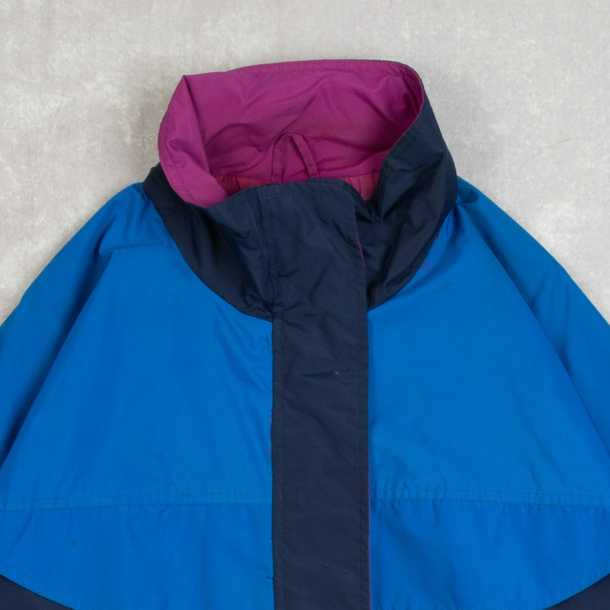 MEN'S VINTAGE 1990S COLOUR BLOCK FULL ZIP JACKET - LARGE