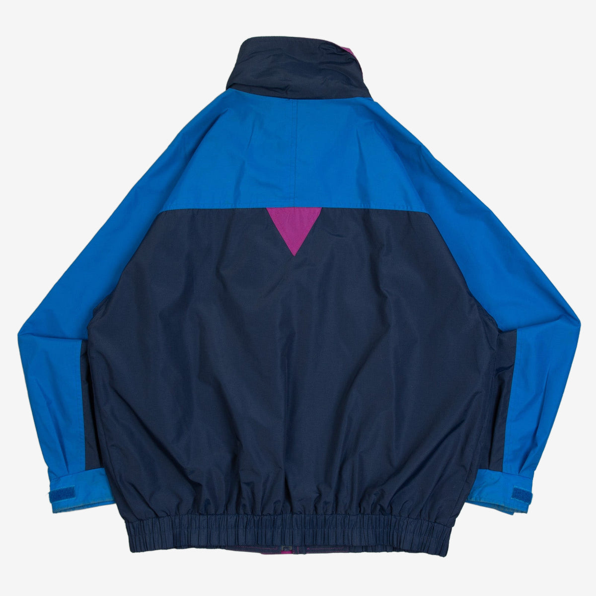 MEN'S VINTAGE 1990S COLOUR BLOCK FULL ZIP JACKET - LARGE