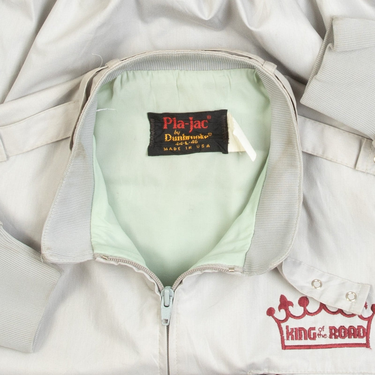 MEN'S VINTAGE 1980S KING OF THE ROAD UTILITY BOMBER JACKET - LARGE