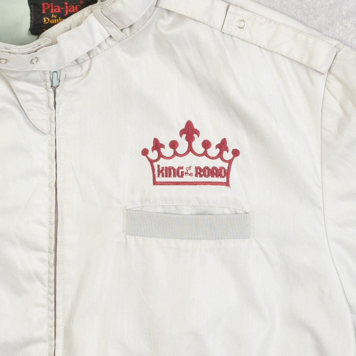 MEN'S VINTAGE 1980S KING OF THE ROAD UTILITY BOMBER JACKET - LARGE