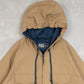 MEN'S VINTAGE 1980S HOODED PARKA JACKET - SMALL