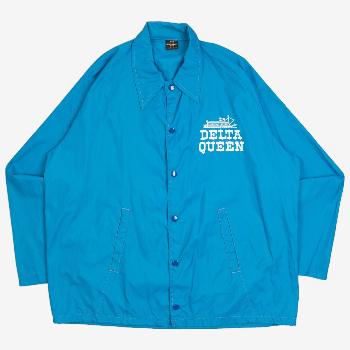 MEN'S VINTAGE 1990S DELTA QUEEN COACH JACKET - LARGE