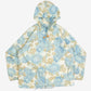 MEN'S VINTAGE 1980S SEARS HOODED FLOWER PRINT LIGHTWEIGHT JACKET - LARGE