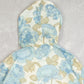 MEN'S VINTAGE 1980S SEARS HOODED FLOWER PRINT LIGHTWEIGHT JACKET - LARGE