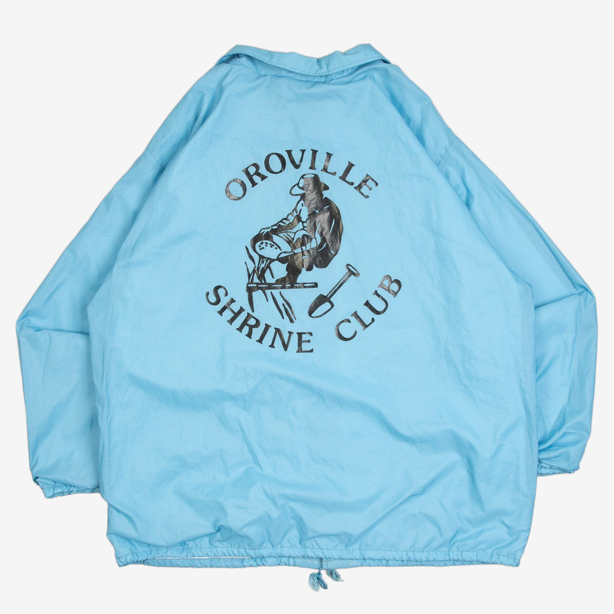 MEN'S VINTAGE 1980S OROVILLE SHRINE CLUB COACH JACKET - X-LARGE