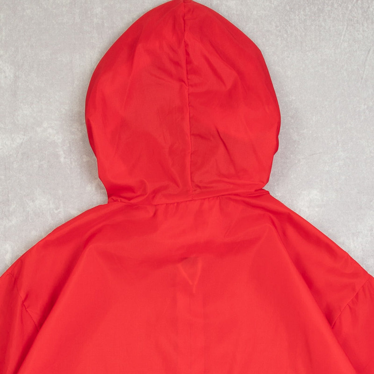 MEN'S VINTAGE 1990S HOODED HALF ZIP WINDBREAKER JACKET - MEDIUM