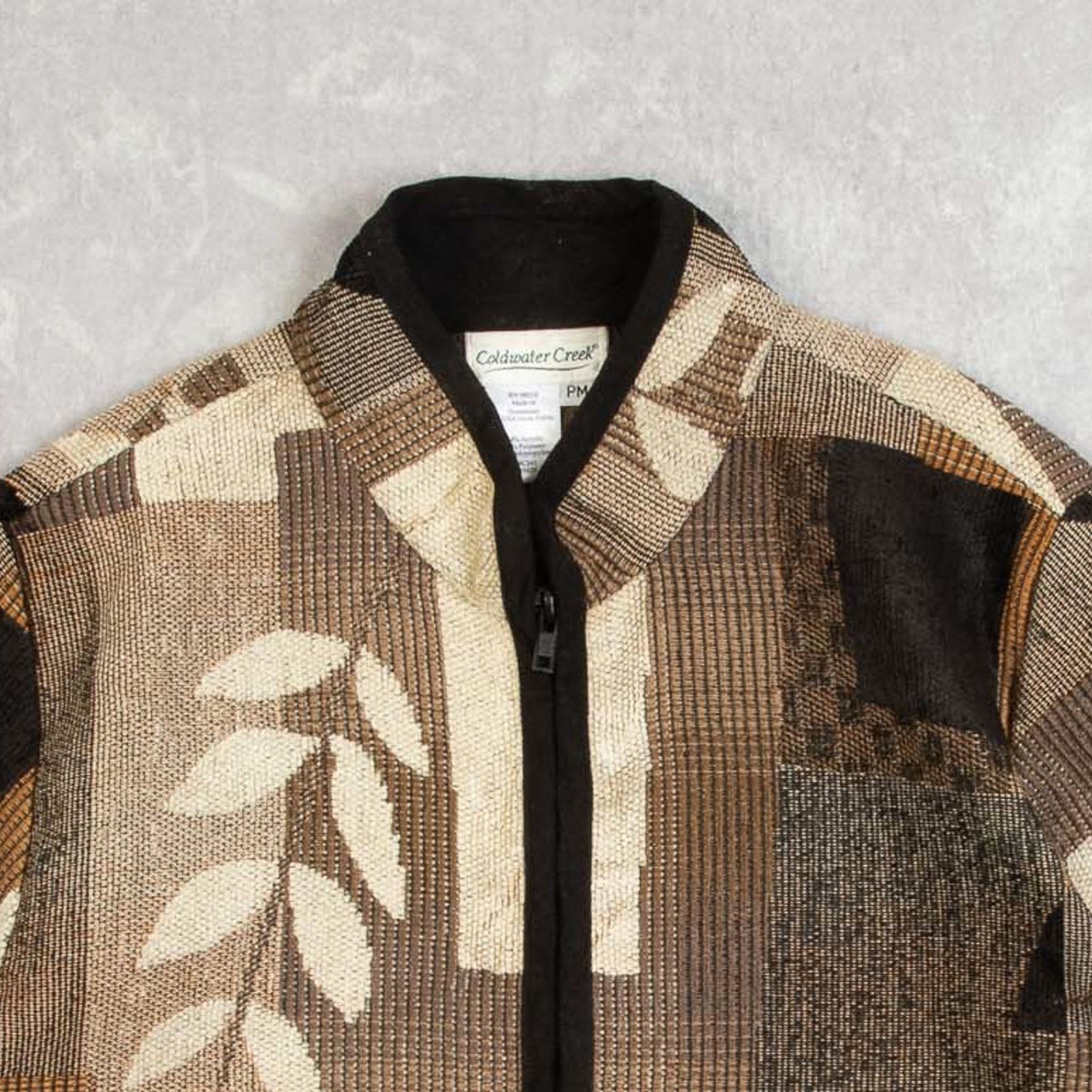 WOMEN'S VINTAGE 1990S PATTERNED PATCHWORK JACKET - MEDIUM