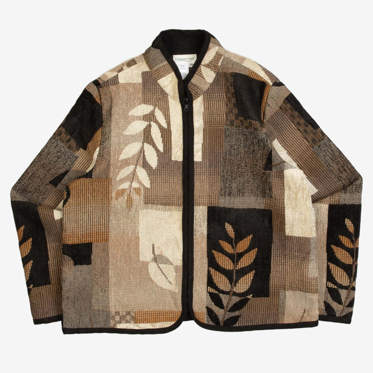 WOMEN'S VINTAGE 1990S PATTERNED PATCHWORK JACKET - MEDIUM