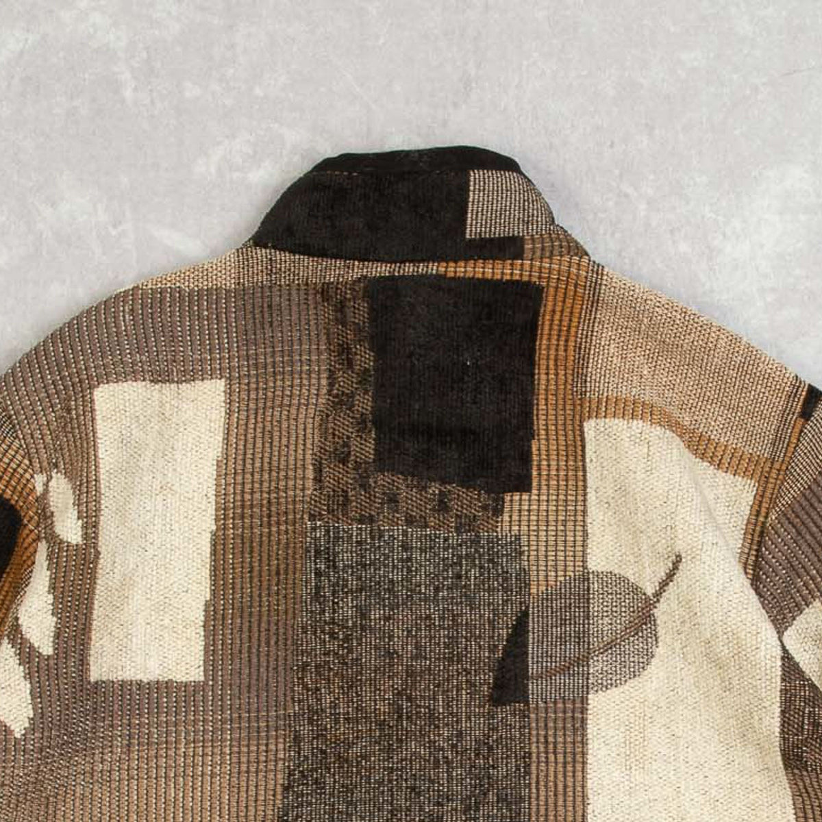 WOMEN'S VINTAGE 1990S PATTERNED PATCHWORK JACKET - MEDIUM