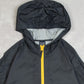 MEN'S VINTAGE 2001 GAP HOODED QUARTER ZIP WINDBREAKER JACKET - MEDIUM