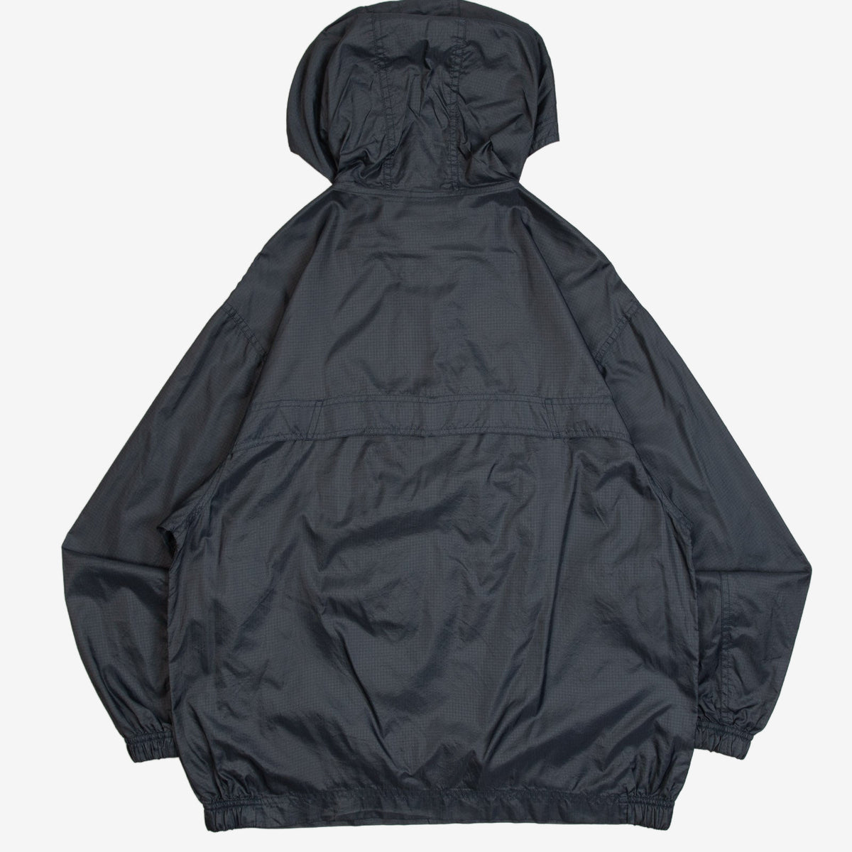 MEN'S VINTAGE 2001 GAP HOODED QUARTER ZIP WINDBREAKER JACKET - MEDIUM