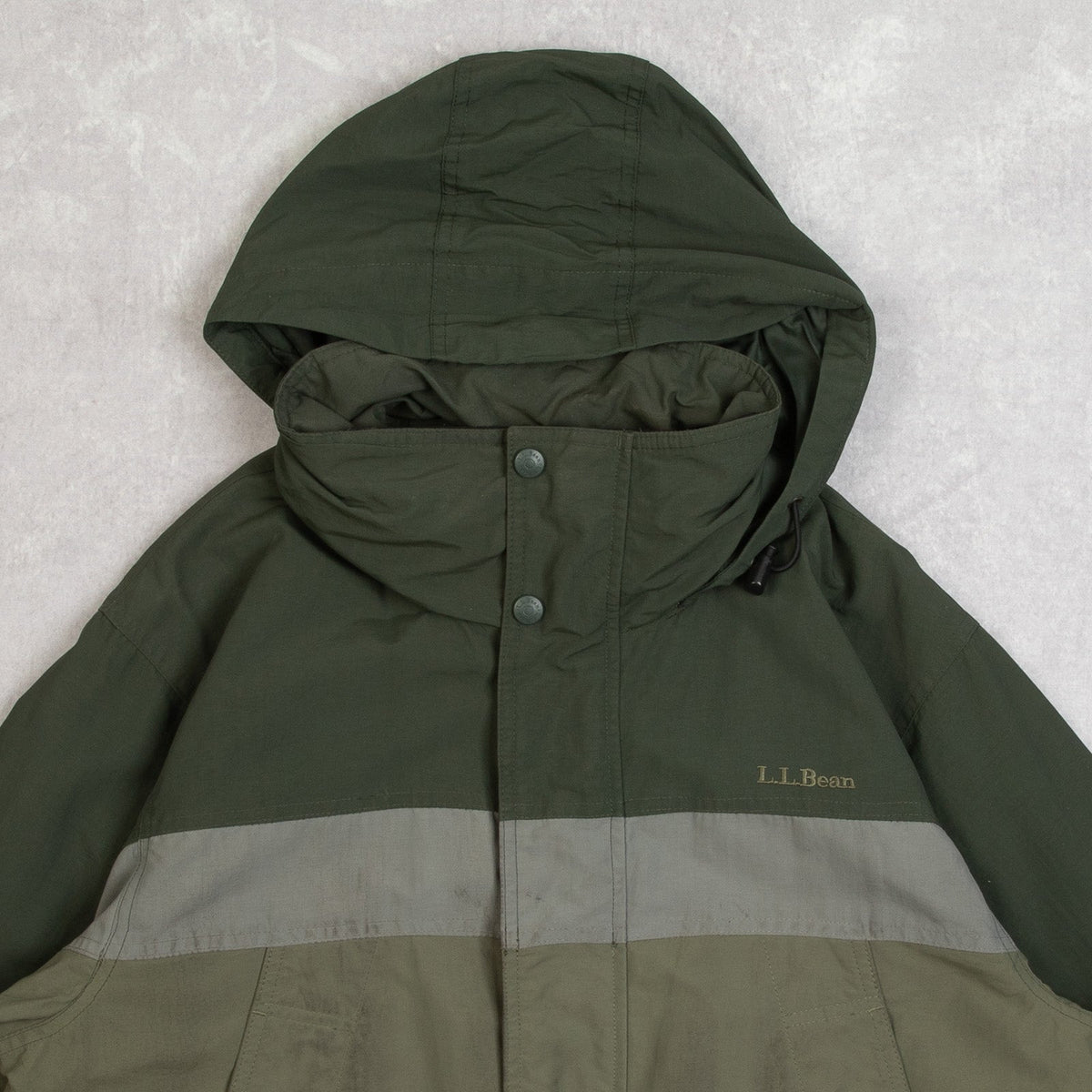 MEN'S VINTAGE 1990S L.L.BEAN HOODED FULL ZIP JACKET - SMALL