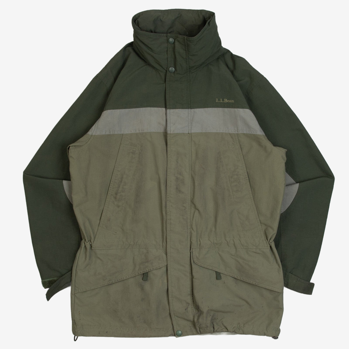 MEN'S VINTAGE 1990S L.L.BEAN HOODED FULL ZIP JACKET - SMALL