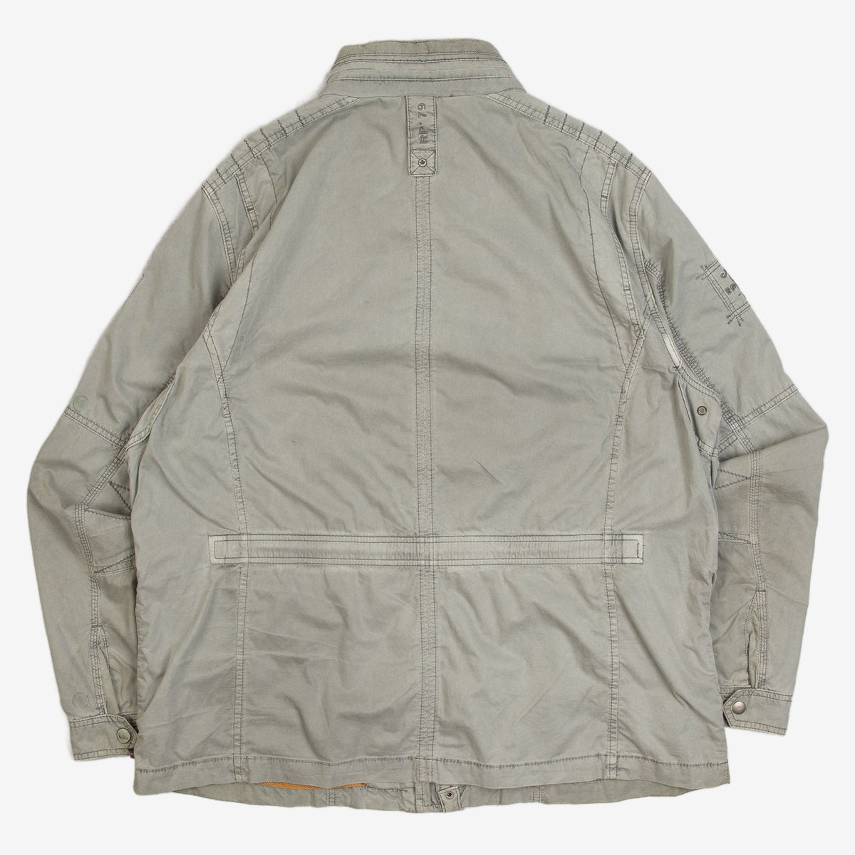 MEN'S VINTAGE 2000S UTILITY MILITARY JACKET - LARGE