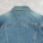 WOMEN'S VINTAGE 1990S CALVIN KLEIN DENIM FADER JACKET - X-LARGE