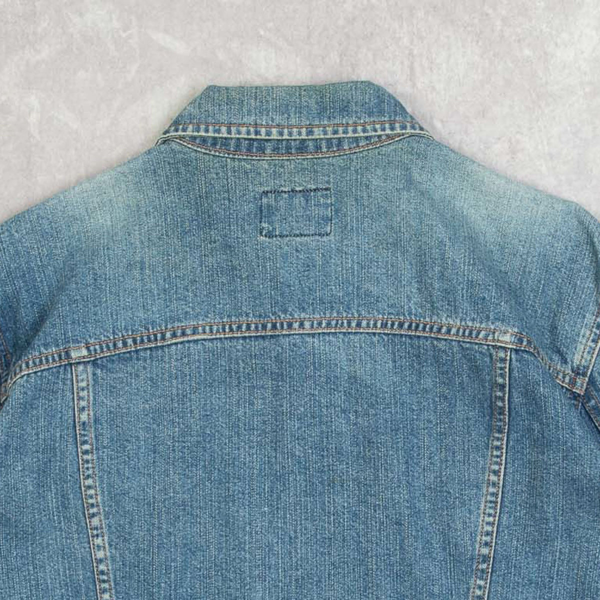 WOMEN'S VINTAGE 1990S CALVIN KLEIN DENIM FADER JACKET - X-LARGE