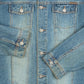 WOMEN'S VINTAGE 1990S CALVIN KLEIN DENIM FADER JACKET - X-LARGE