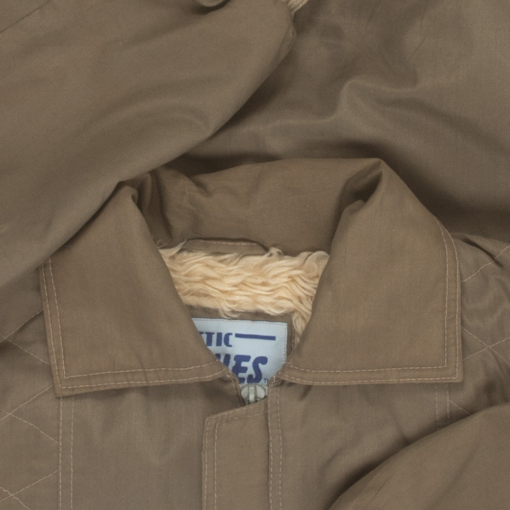 MEN'S VINTAGE 1990S SHERPA LINED BOMBER JACKET - SMALL
