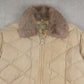 MEN'S VINTAGE 1980S SHERPA COLLARED FULL ZIP BOMBER JACKET - MEDIUM