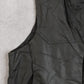 MEN'S VINTAGE 1990S LEATHER GILET JACKET - MEDIUM